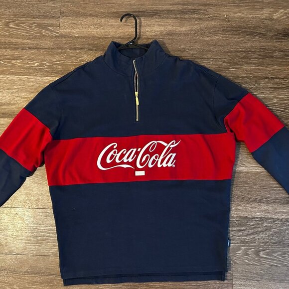 Kith x Coca Cola Quarter-Zip Rugby Long Sleeve Size M